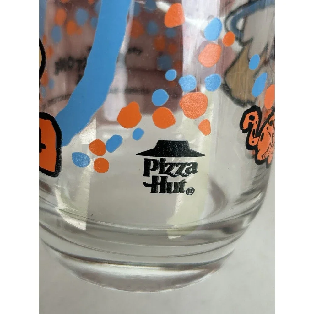 Vintage Flintstone Kids Glasses Lot 1986 Pizza Hut Wilma 1991 Hardee’s